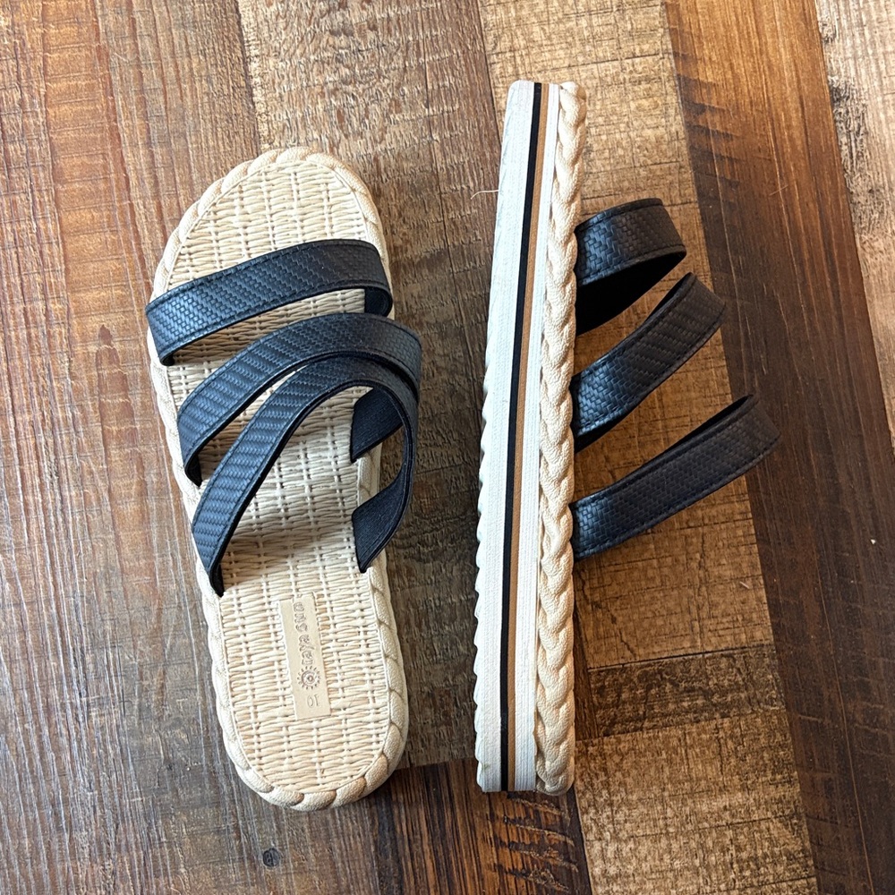 Black Strappy Sandals